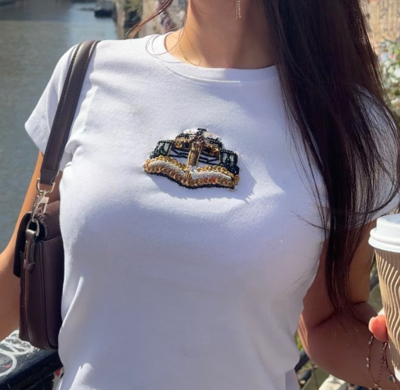 Beaded Western Car Baby Tee/Tank