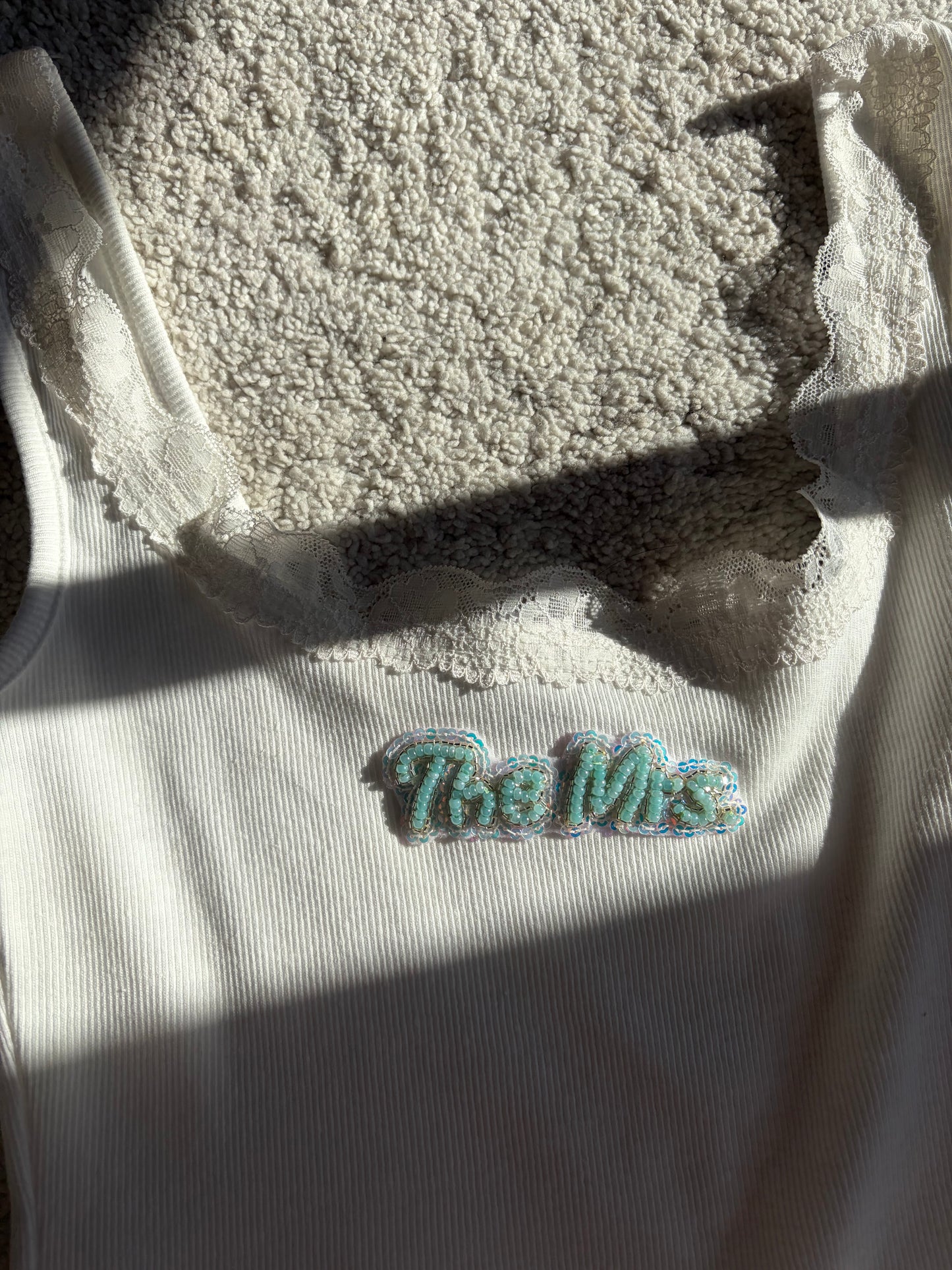 ANY DESIGN 1 Patch Custom Beaded Tank