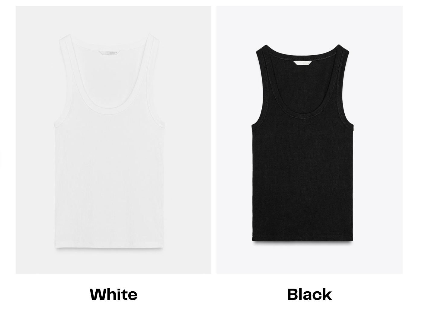 PRE ORDER - Custom Beaded Racing Tank White/Black